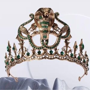 Gold and Green Cleopatra Tiara